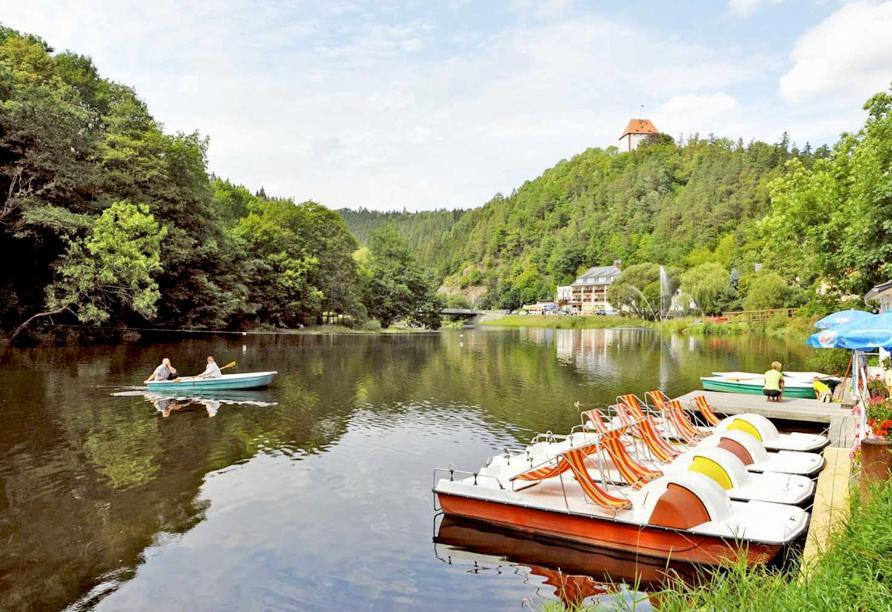 Hotel Am Schlossberg Ziegenrück Dış mekan fotoğraf
